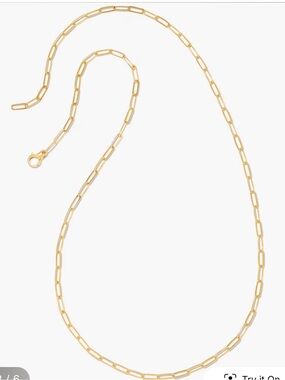 Kendra Scott Large Paperclip Chain Necklace in 18k Gold Vermeil